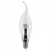 Лампа Gauss LED Candle Tailed Crystal clear 3W E27 4100K 1/10/100