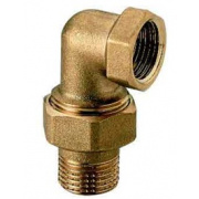 Сгон угловой с плоской прокладкой ITAP 152 - 1/2" (НР/ВР, Tmax 120°C, Tmin -20°C, латунный)