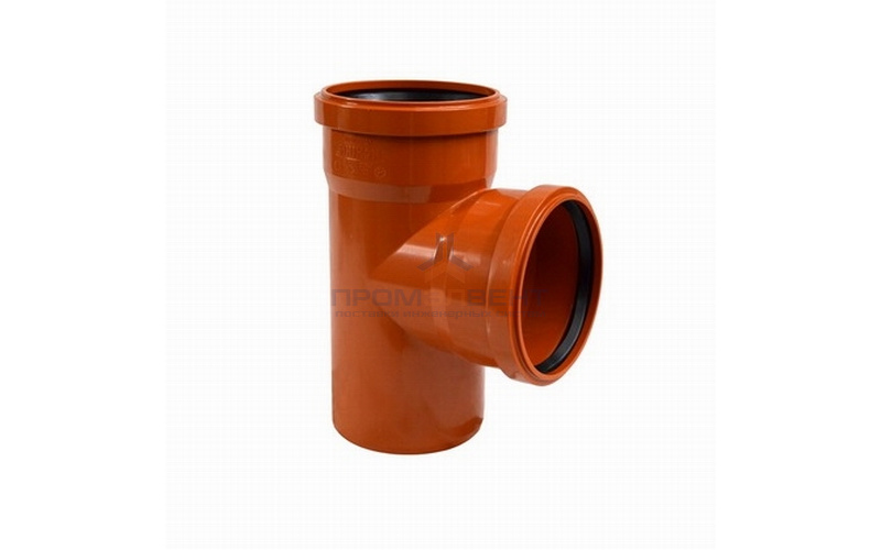 Тройник 87° переходной для наружной канализации СИНИКОН НПВХ - 200 x 160
