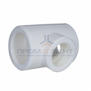 Тройник переходной KALDE - 40 x 25 x 40 (для полипропиленовых труб под пайку, цвет белый)