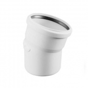 Отвод 15° REHAU RAUPIANO PLUS - 75 (для системы внутренней канализации)