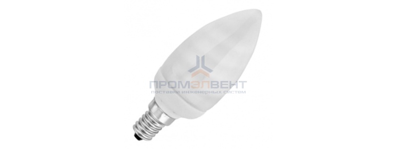 Лампа энергосберегающая свеча ESL B QL7 11W 6400K E14 холодная, d38x101